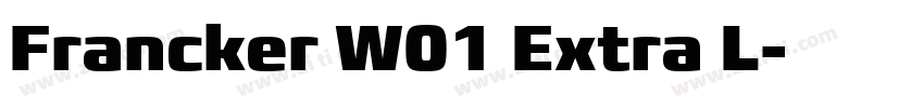 Francker W01 Extra L字体转换